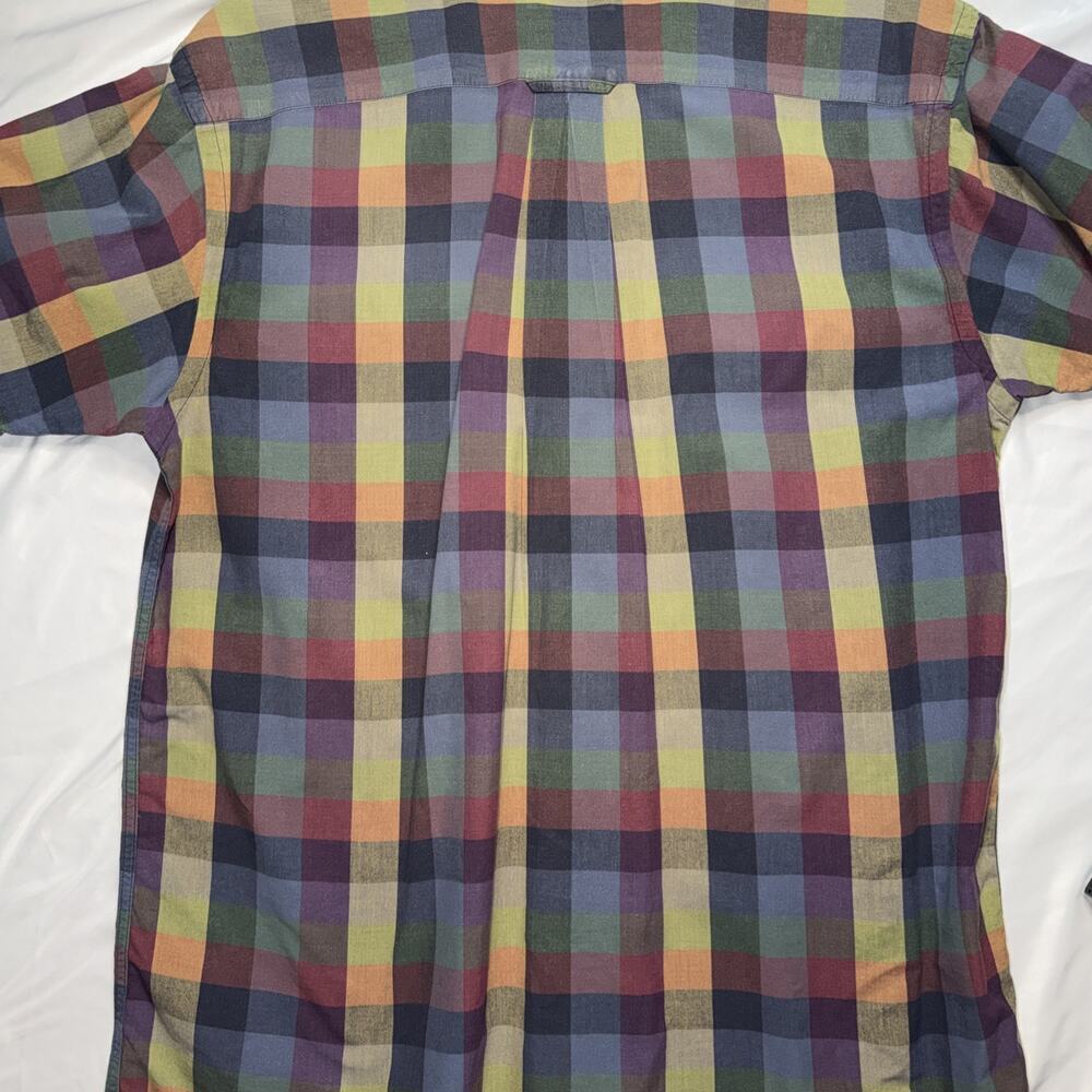 Vintage Orvis Short Sleeve Button Down Shirt XL Patchwork Casual Outdoor - Picture 6 of 6